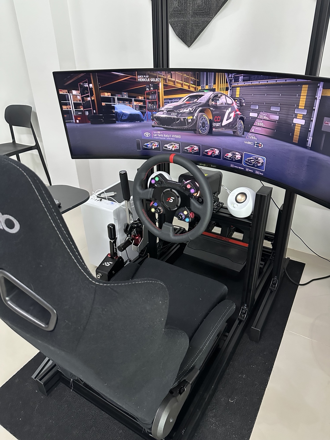 ร้านเกมรถแข่งเชียงใหม่ Drift Rally Sim Racing UltraWide ที่ SIM HOUSE